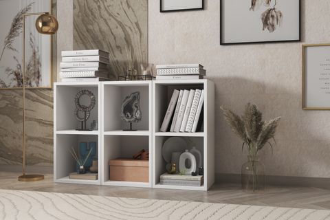 LEKSA RAFLI KİTAPLIK 97 CM BEYAZ KTP-1046