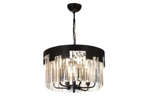 AVONNI AV-65225-BSY40 SİYAH BOYALI MODERN AVİZE E14 40 CM