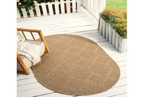 DİA ANTİBAKTERİYEL OVAL JÜT HALI, BEJ 669 160X230 CM