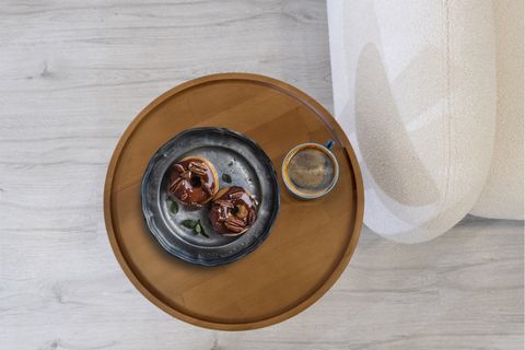 AHŞAP YAN SEHPA YUVARLAK