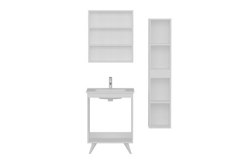 NİKA BANYO DOLABI AY2K, BEYAZ, 65CM