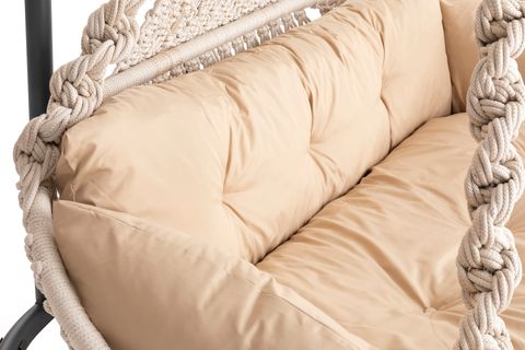 VİENO HOME GARDEN MAYA MAKROME İKİLİ SALINCAK, CAPPUCCİNO