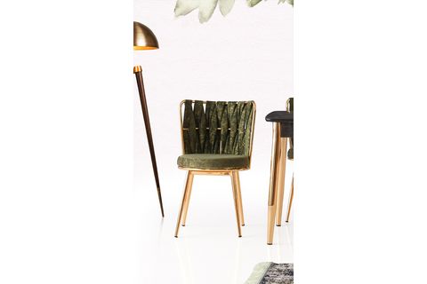 MİNTHOME NOMA GOLD SANDALYE YEŞİL
