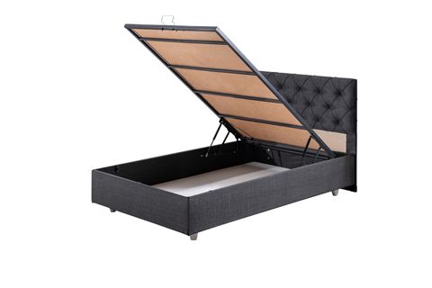 DOLCE BAZA VE BAŞLIK SETİ, ANTRASİT GRİ, 100X200
