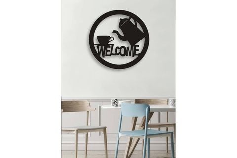 WELCOME 50X50CM MDF DUVAR TABLOSU DVR7436502841873