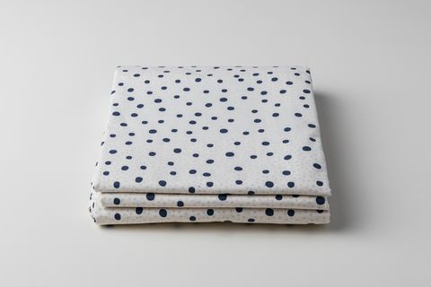 POLKA DOTTED ÇİFT TARAFLI RANFORCE NEVRESİM SETİ, TEK KİŞİLİK