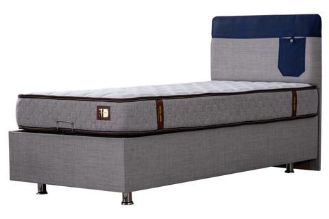 HAPPY BAZA BAŞLIK VE FLORA YATAK SETİ, MAVİ, 90X190