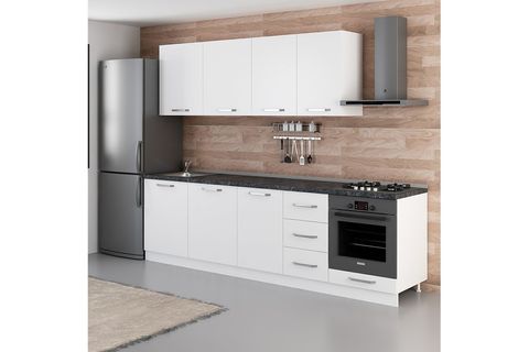 MİNAR VİOLA 275 CM MUTFAK DOLABI BEYAZ 275-B6