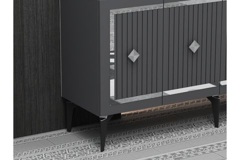 NOVA KONSOL, ANTRASİT GÜMÜŞ, 150 CM