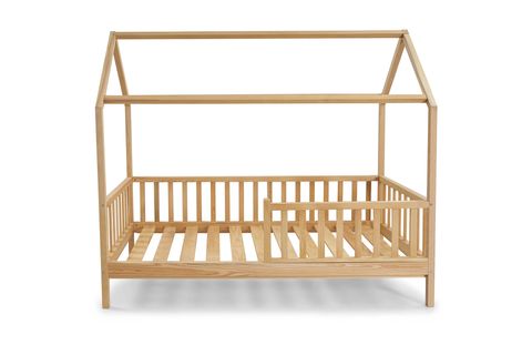 NATURKİDZ PINE MONTESSORI ÇATILI KARYOLA, ÇAM, 90X190