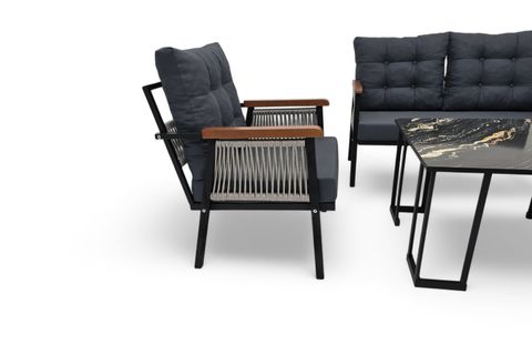 MESA İKİLİ METAL BAHÇE OTURMA TAKIMI