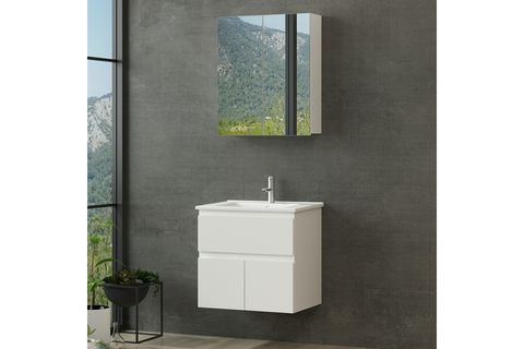 NİKA BANYO DOLABI 65CM AS2K1Ç 2K2A ETJ BEYAZ