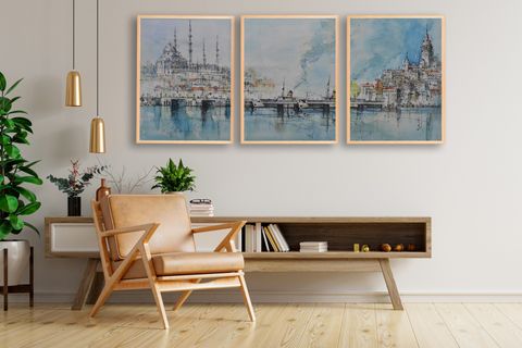 HALİÇ TABLO SETİ, 50X70