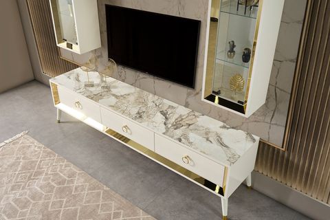 DAMLA TV ÜNİTESİ, GOLD