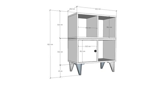 YUSUF KOMODİN, 1KAPAKLI, KMD-1050-Ç