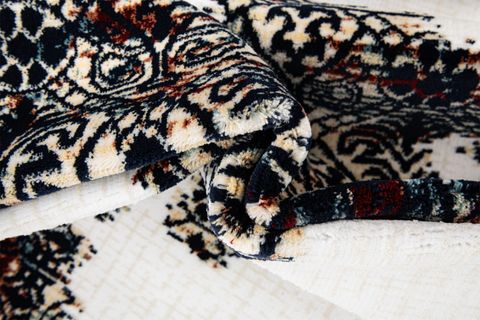 ETHNIC DOKUMA MAKINE HALISI, YUVARLAK, KREM, 160X160, 1939KR