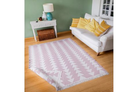 DUO KİLİM 22994A, BEYAZ PEMBE, 60X100