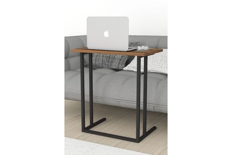 BOFİGO METAL AYAKLI LAPTOP SEHPASI, CEVİZ