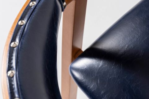 NAPOLYON AHŞAP SANDALYE, LACİVERT CEVİZ