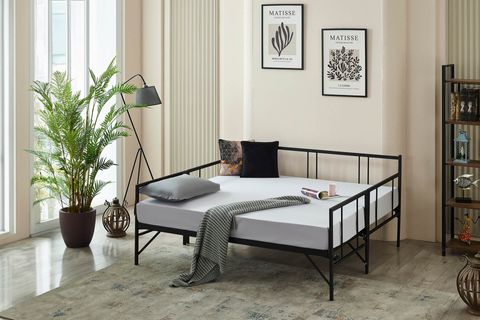 FORTE DAYBED YAVRULU METAL KARYOLA, SİYAH, 90X200
