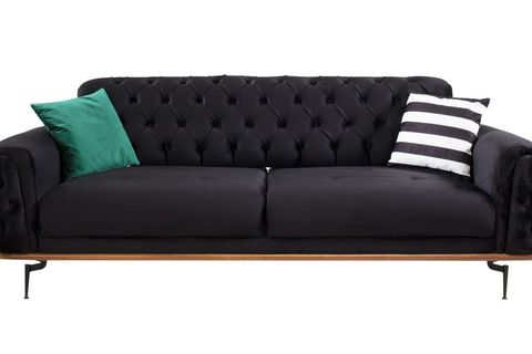 Siyah Üçlü Ahşap Kasa Siyah Ayak