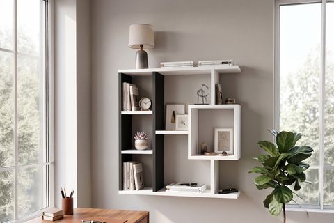 ENDA HOME YEGANE ÇİFT KULLANIMLI DUVAR RAFI ANTRASİT-BEYAZ
