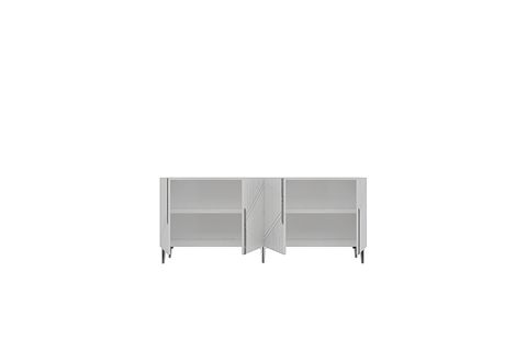 EVVA KONSOL VE TV SEHPASI, BEYAZ SILVER, 180 CM