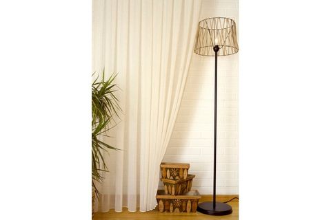 MASSARELLİ KIRÇILLI KETEN TÜL NATUREL PİLESİZ 100X260