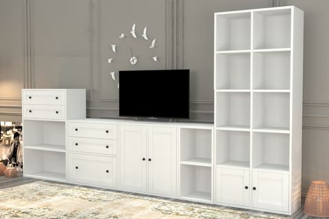 AYDIN TV ÜNİTESİ, BEYAZ, 300 CM, TVT-1061