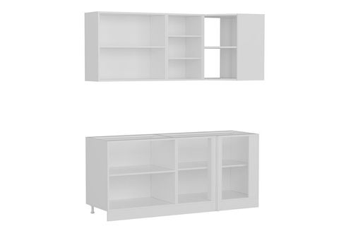 MİNAR 185CM KÖŞE MUTFAK DOLABI BEYAZ DORE K185D3