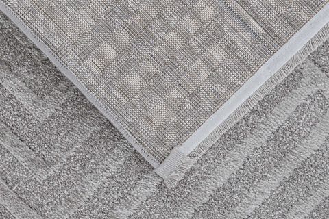 KANYON BUKLELİ MAKİNA HALISI, GRİ, 100X200, 4906E