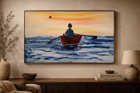 UFKA YOLCULUK ORİJİNAL YAĞLI BOYA TABLO