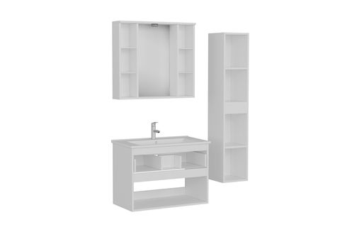 NİKA BANYO DOLABI AS2K1Ç70, BEYAZ, 85 CM