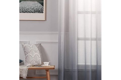 BELLE COSE DEGRADE GRİ KETEN TÜL PERDE 250 CM 400X250