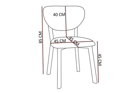 RUBY ELMA SANDALYE, GRİ