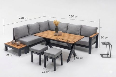 DAİSY BAHÇE KÖŞE TAKIMI, ANTRASİT