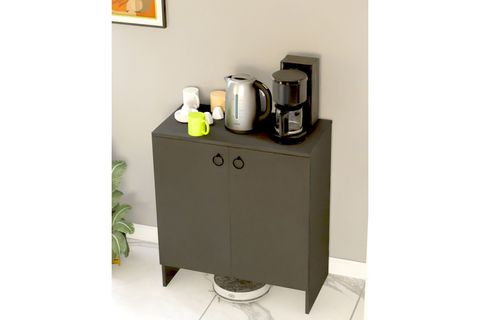 KABİ İKİ KAPAKLI ÇOK AMAÇLI DOLAP, ANTRASİT