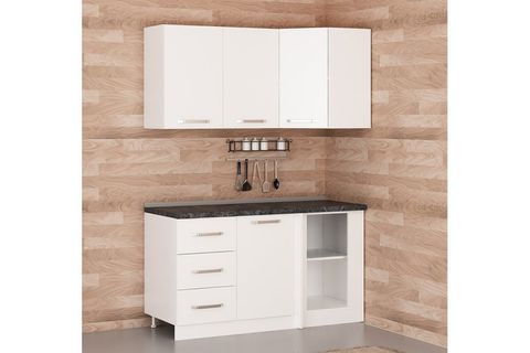 MİNAR 150CM KÖŞE MUTFAK DOLABI BEYAZ K150B3