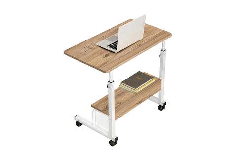 YÜKSEKLİK AYARLI RAFLI LAPTOP SEHPASI, ATLANTİK ÇAM, 70X40