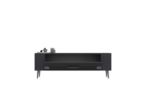 RETROLP TV SEHPASI, 4CT, ANTRASİT GÜMÜŞ