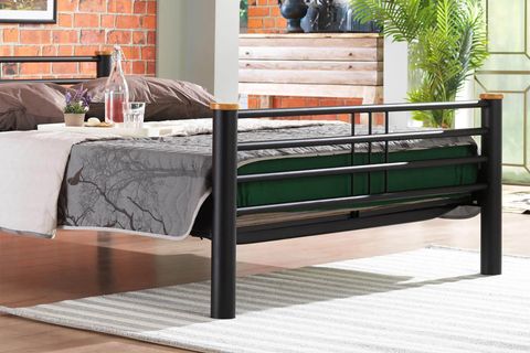 KAPPİS METAL KARYOLA, SİYAH, 140X200