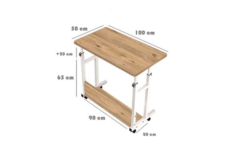 YÜKSEKLİK AYARLI ÇALIŞMA MASASI, ATLANTİK ÇAM, 2100X50