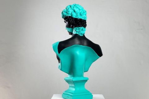 DAVID GREEN WAVE POP ART DEKORATİF ROMA YUNAN HEYKELLERİ