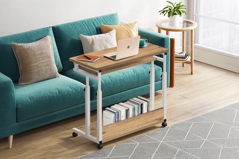 YÜKSEKLİK AYARLI VE KLAVYELIKLI ÇALIŞMA MASASI, ÇAM, 80X40