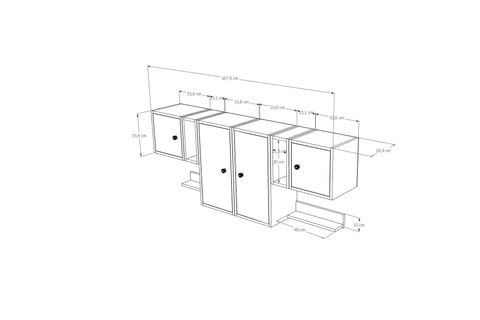AYDIN KİTAPLIKLI RAF, MST-DVR-1018