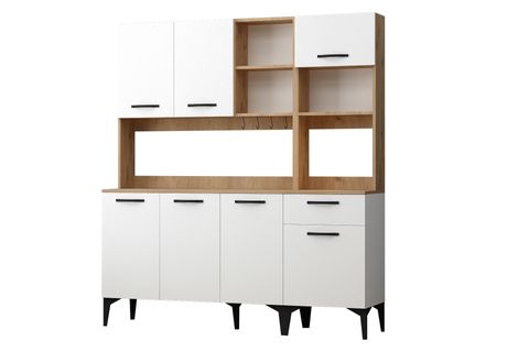 RİVA ÇOK AMAÇLI SEPET BEYAZ RB1 FIRIN BÖLMELİ AİRFRY DOLABI