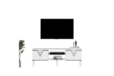 YENGİ TV ÜNİTESİ, BEYAZ GÜMÜŞ