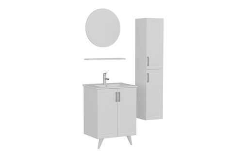SANYA BANYO DOLABI AY2K130, BEYAZ, 65CM