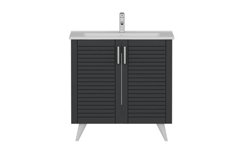 VERA BANYO DOLABI ALT 85CM AY2K ETJ BEYAZ ANTRASİT