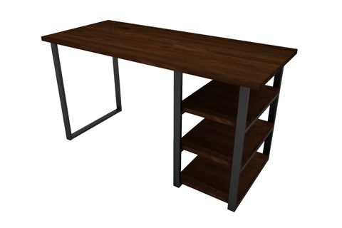 WOODESK ELEGANT MASİF AĞAÇ ÇALIŞMA MASASI, CEVİZ RENK, CPT4612-140